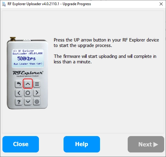 Uploader upgrade progress for PLUS models